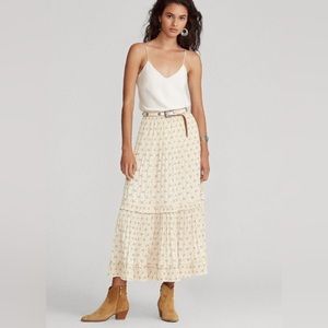 ralph lauren floral vine skirt